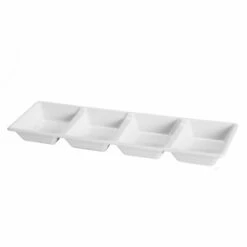Best Sale 🔥 Posh Setting White Four Section Plastic Tray - 2 Count ❤️
