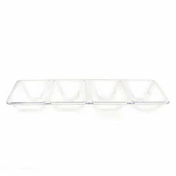 Cheapest ⌛ Posh Setting Clear Four Section Plastic Tray - 2 Count 👍