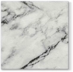 Best Sale 🔔 Posh Setting Marble White/Black Airlaid 1/4 Fold Dinner Napkin - 50 Pack ⌛