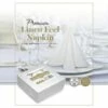 Best Sale 🌟 Posh Setting Premium Linen Feel White Dinner Napkins - 50 Pack 🎉