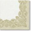 Cheap 🌟 Posh Setting Royal Lace Gold Airlaid 1/4 Fold Dinner Napkin - 50 Pack 🌟