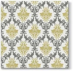 Cheapest ✔️ Posh Setting Royal Ornament Gold Airlaid 1/4 Fold Dinner Napkin - 50 Pack 🔥
