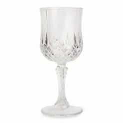 Budget ⌛ Posh Setting 8 oz. Crystal-Like Wine Glasses - 4 Pack ⌛