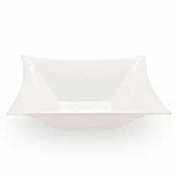 Brand new π Posh Setting Horizon White Square Plastic Serving Bowls - 2 Pack π