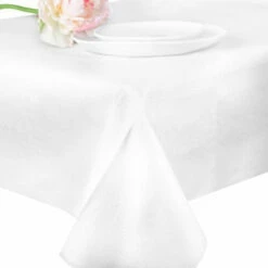 Best Sale 😀 Posh Setting 54" x 108" White Paper Tissue / Poly Plastic Lined Table Covers 😍 -Cheap poshsetting Store 1789 C 1 510x510 1