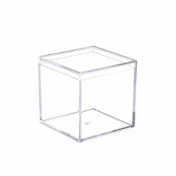 Buy ⌛ Posh Setting 2 Inch Clear Square Boxes With Lid - 6 Count ⭐