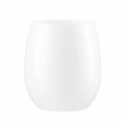 Buy π₯ Posh Setting 12 Oz Stemless Goblets White Plastic Wine Glasses 6 Pack π