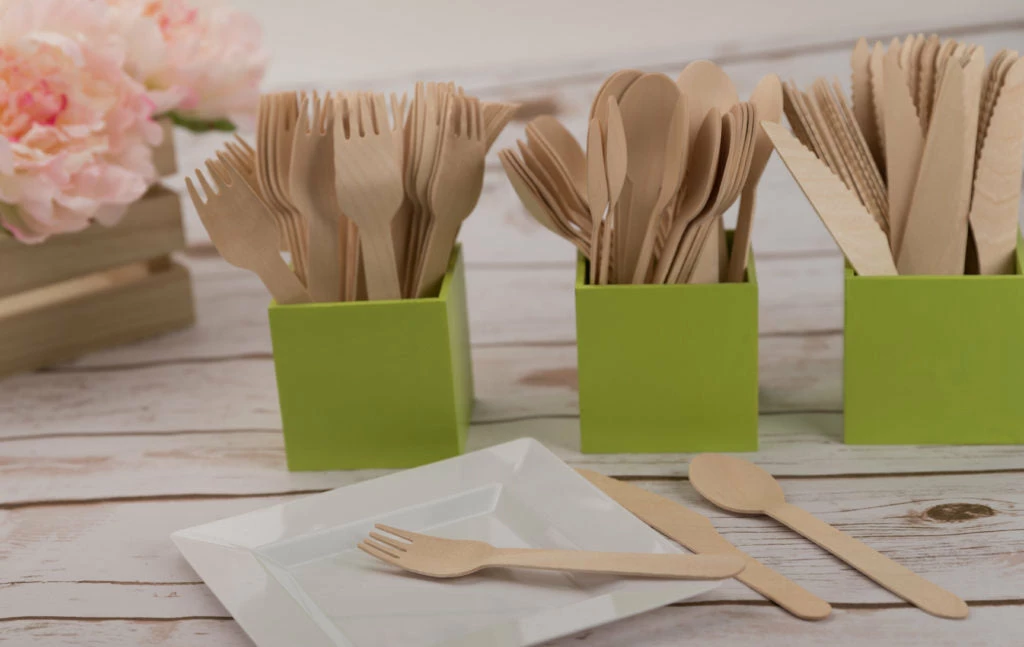 Promo ๐ Posh Setting Palm Leaf Disposable Eco Friendly Wooden Cutlery Combo - 200 Piece Set ๐ฅ 5 Promo ๐ Posh Setting Palm Leaf Disposable Eco Friendly Wooden Cutlery Combo - 200 Piece Set ๐ฅ - Image 3