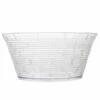Budget ⭐ Posh Setting Clear Basket Weave Salad Bowl - 2 Count 🔔