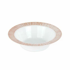 Best Sale 🧨 Posh Setting 40 count Combo Pack White and Rose Gold Round Plastic Dinnerware set (20 Guests) - Twig 💯 -Cheap poshsetting Store 2790 B 1 1 600x600 1