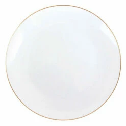 New 🔥 Posh Setting 32 Pack White and Gold Round Plastic Dinnerware Set (16 Guests) - Organic ⭐ -Cheap poshsetting Store 2815 B 600x600 244e4279 5883 46ed b83f 6377421f3339