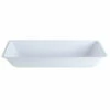 Brand new 👍 Posh Setting White Deep Rectangular Plastic Serving Tray - 2 Count 😉