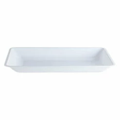 Deals 💯 Posh Setting White Shallow Rectangular Plastic Serving Tray - 2 Count 🎁