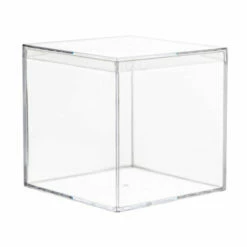 Promo 🔥 Posh Setting 3 Inch Clear Square Boxes With Lid - 4 Count 🤩