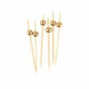 Buy 💯 Posh Setting 3.5 Inch Bamboo Gold Ball Picks - 100 Count 🔔