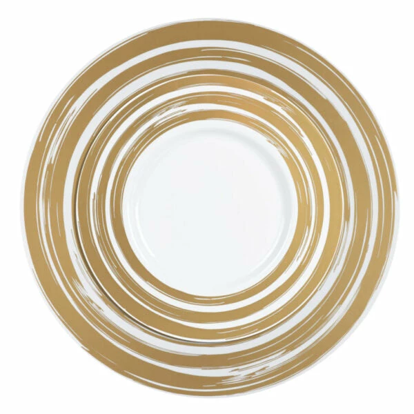 Buy π Posh Setting 20 Pack White and Gold Wide Rim Plastic Dinnerware Set (10 Guests) - Hemisphere π 5 Buy π Posh Setting 20 Pack White and Gold Wide Rim Plastic Dinnerware Set (10 Guests) - Hemisphere π - Image 3