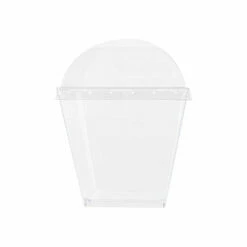 Deals 𧨠Posh Setting 7 oz. Clear Square Cups With Lids - 10 Count π€©