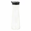 Hot Sale 😍 Posh Setting Clear Plastic Pitcher With Black Lid 32 oz. - 1 Pack 😀