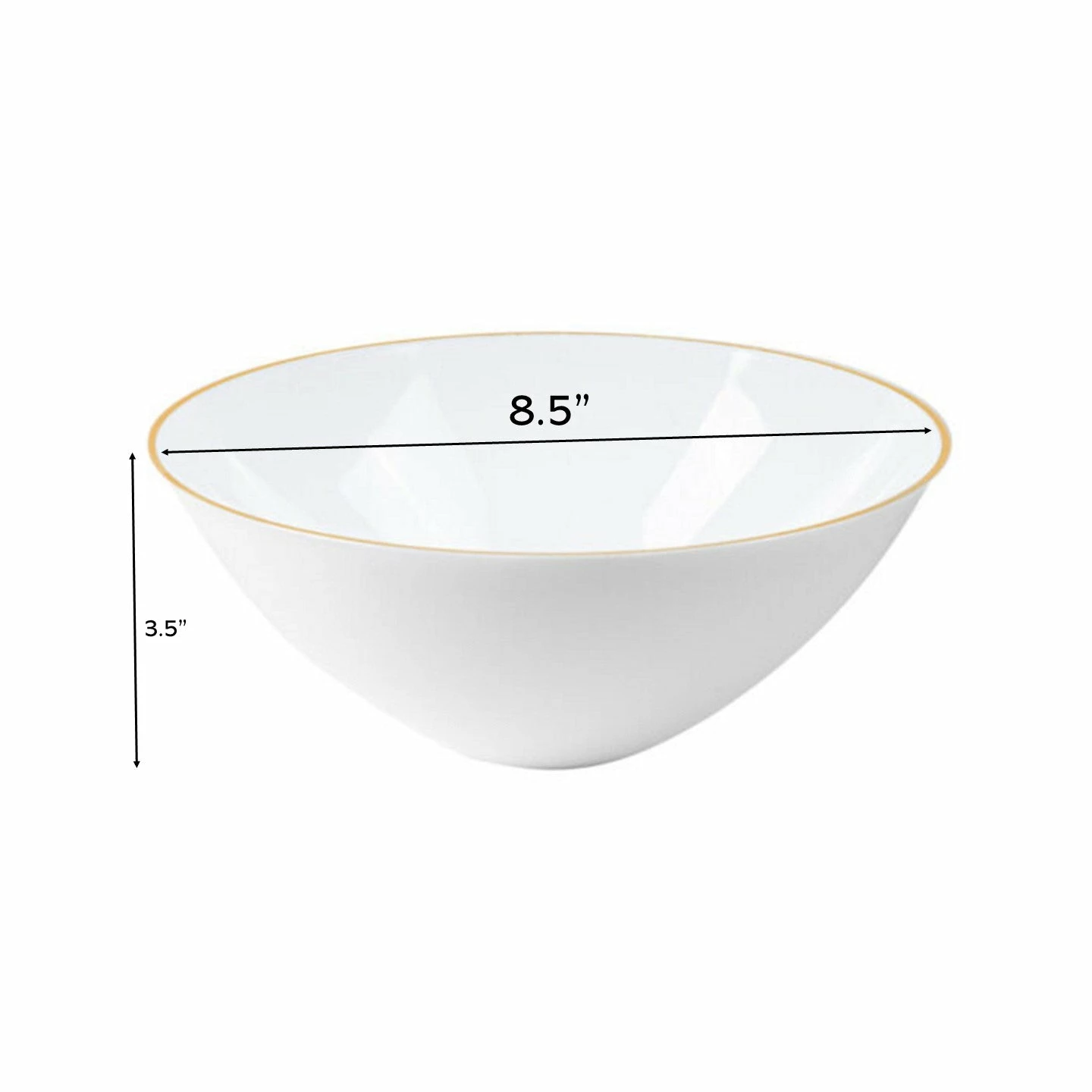 Top 10 π Posh Setting White and Gold Organic Plastic Salad Bowl - 2 Pack β€οΈ 5 Top 10 π Posh Setting White and Gold Organic Plastic Salad Bowl - 2 Pack β€οΈ - Image 3