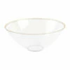 Top 10 🎁 Posh Setting Clear and Gold Organic Plastic Salad Bowl - 2 Pack 🌟