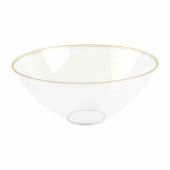Top 10 🎁 Posh Setting Clear and Gold Organic Plastic Salad Bowl - 2 Pack 🌟