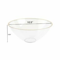 Top 10 🎁 Posh Setting Clear and Gold Organic Plastic Salad Bowl - 2 Pack 🌟 -Cheap poshsetting Store 3231 fb74b12e 8651 4487 a366 bbbb69608612