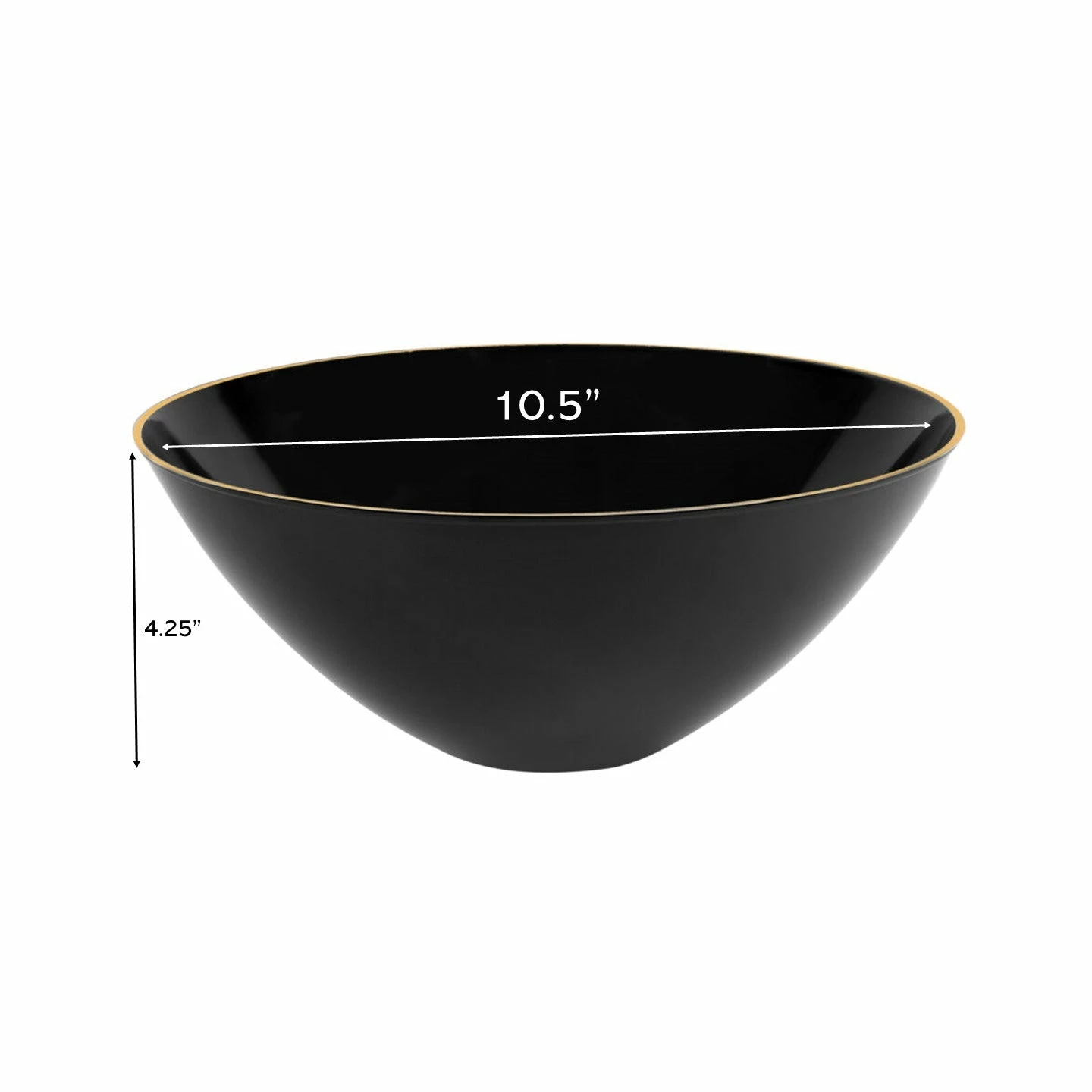 Hot Sale βοΈ Posh Setting Black and Gold Organic Plastic Salad Bowl - 2 Pack π 6 Hot Sale βοΈ Posh Setting Black and Gold Organic Plastic Salad Bowl - 2 Pack π - Image 4