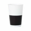 Best Pirce ⌛ Posh Setting 12 Oz White/Black Hard Plastic Round Party Cups 10 Pack ⌛