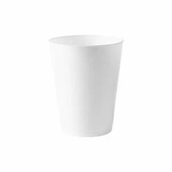 New 🥰 Posh Setting 12 Oz White Hard Plastic Round Party Cups 10 Pack 🔔