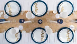 Flash Sale 👏 Posh Setting 32 Pack Blue/Gold Round Plastic Dinnerware Set (16 Guests) - Vine 🧨 -Cheap poshsetting Store 3384 D 600x350 8d2cfa5d 29e6 404d 8841 473e2e5fe51c