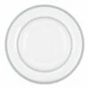 Wholesale 🧨 Posh Setting 32 Pack Clear and Silver Rim Plastic Dinnerware Set (16 Guests) - Contrast 🧨