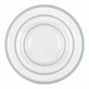 Cheap 🎁 Posh Setting 24 Pack Clear and Silver Rim Plastic Dinnerware Set (8 Guests) - Contrast ✨