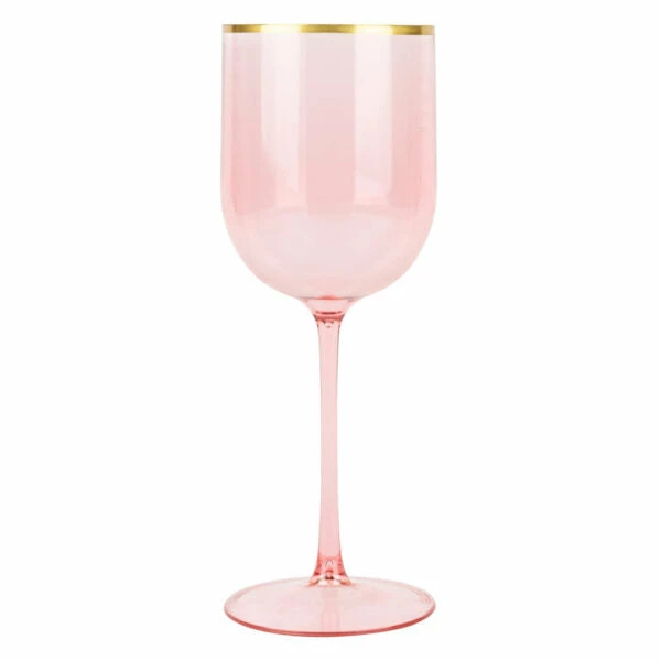 Discount π Posh Setting 12 Oz Pink Gold Rim Plastic Wine Goblets 5 Pack π 3 Discount π Posh Setting 12 Oz Pink Gold Rim Plastic Wine Goblets 5 Pack π