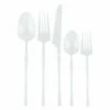 Cheapest 🌟 Posh Setting Infinity Collection White Flatware Set 40 Count - Setting for 8 😀 -Cheap poshsetting Store 3767 B 600x600 1