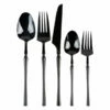 Outlet 😉 Posh Setting Infinity Collection Black Flatware Set 40 Pieces - Setting for 8 ⌛ -Cheap poshsetting Store 3773 B 600x600 1