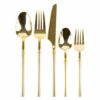 Best deal ⭐ Posh Setting Infinity Collection Gold Flatware Set 40 Count -Setting for 8 ❤️ -Cheap poshsetting Store 3779 B 600x600 1