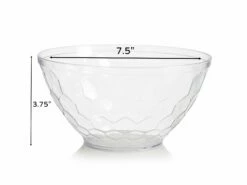 Deals ✔️ Posh Setting Clear Plastic Embossed Salad Bowl 1 Pack 😉 -Cheap poshsetting Store 3786