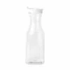 Discount 🌟 Posh Setting Clear Square Plastic Pitcher Bottle With White Lid 34oz - 1 Pack ⌛ -Cheap poshsetting Store 3796 600x600 1