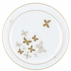 Cheapest 🥰 Posh Setting 20 Pack White and Gold Round Plastic Dinnerware Set (10 Guests) - Butterfly 😀 -Cheap poshsetting Store 3839 B 600x600 872ed7d2 b1a8 4452 8b4f 246659f32116