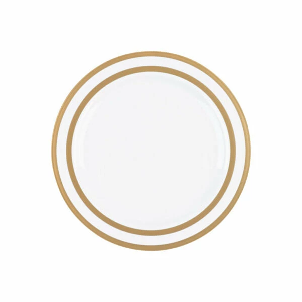 Cheapest β Posh Setting 32 Pack White and Gold Rim Plastic Dinnerware Set (16 Guests) - Symmetry π 6 Cheapest β Posh Setting 32 Pack White and Gold Rim Plastic Dinnerware Set (16 Guests) - Symmetry π - Image 4