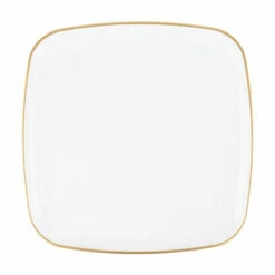 Top 10 😀 Posh Setting 14 Inch White and Gold Square Organic Serving Dish - 1 Count 😀