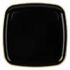 Hot Sale 😀 Posh Setting 14 Inch Black and Gold Square Organic Serving Tray Dish - 1 Count 🥰