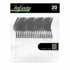 Best deal 😍 Posh Setting Infinity Collection Black/White Flatware 20 Count 🤩
