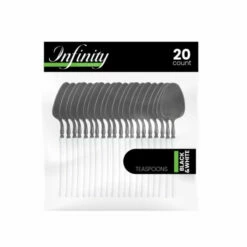 Best deal 😍 Posh Setting Infinity Collection Black/White Flatware 20 Count 🤩 -Cheap poshsetting Store 3929 600x600 1