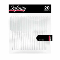 Best Sale 😉 Posh Setting Infinity Collection White Flatware 20 Count 😍