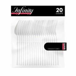 Best Sale 😉 Posh Setting Infinity Collection White Flatware 20 Count 😍 -Cheap poshsetting Store 3931 600x600 1