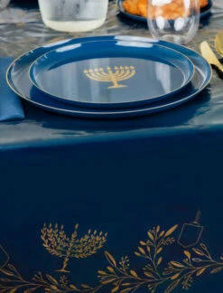 Best reviews of 👍 Posh Setting Chanukah Table Cover Blue/Gold 54" x 108" - Chanukah ❤️ -Cheap poshsetting Store 4020 E 600x787 1