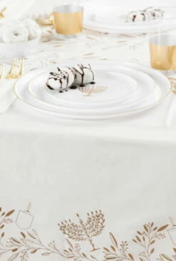 Budget 🧨 Posh Setting Chanukah Table Cover Gold/White 54" x 108" - Chanukah 🥰 -Cheap poshsetting Store 4022 E 600x889 1
