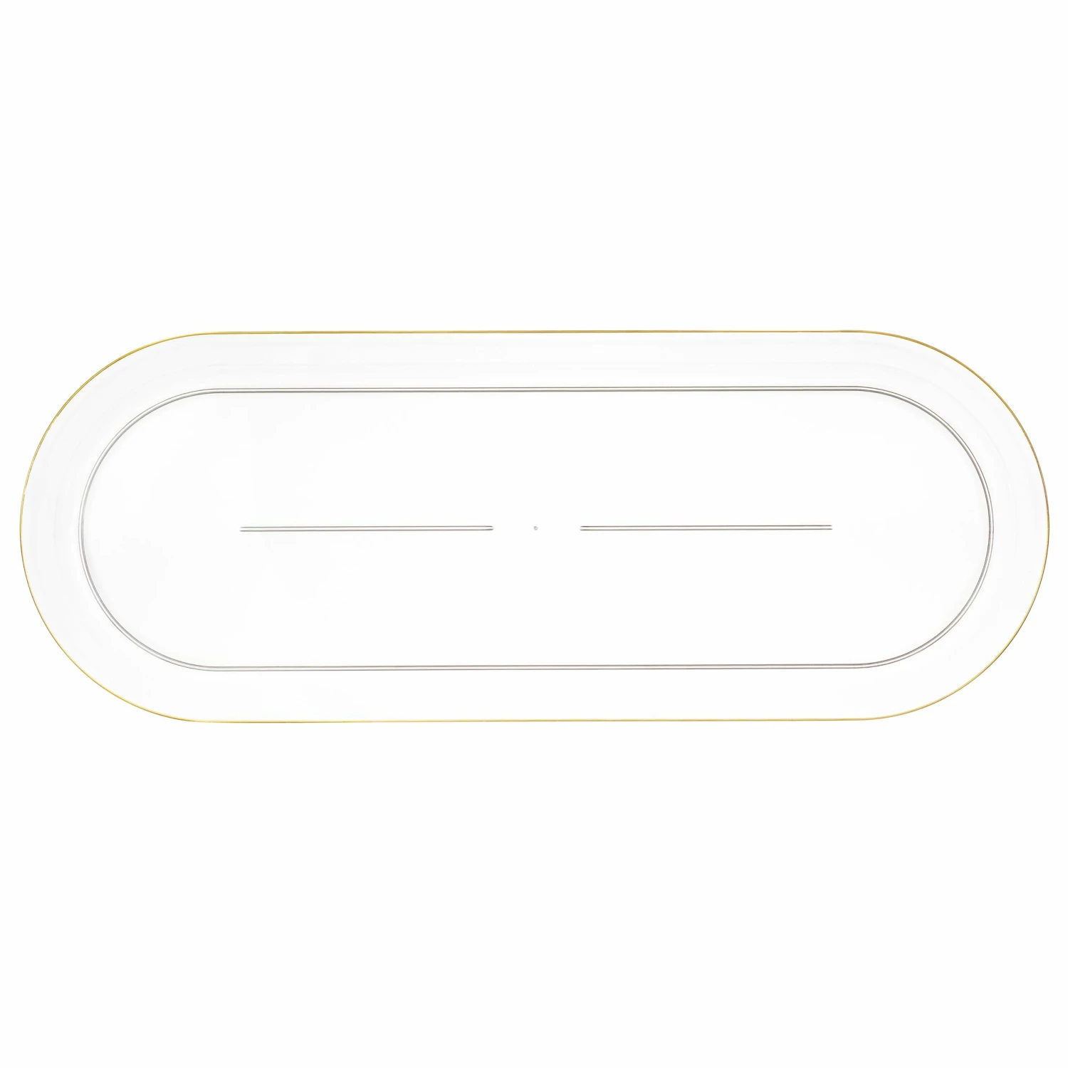 Coupon 🎉 Posh Setting Classic Clear and Gold Rim Oval Serving Dish - 2 Pack 🧨 4 Coupon 🎉 Posh Setting Classic Clear and Gold Rim Oval Serving Dish - 2 Pack 🧨 - Image 2