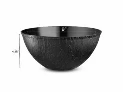 Top 10 ⌛ Posh Setting Wood Pattern Black Plastic Salad Bowl - 2 Pack ✨ -Cheap poshsetting Store 7182